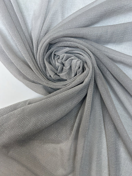 Silver Lurex Knitted Fabric