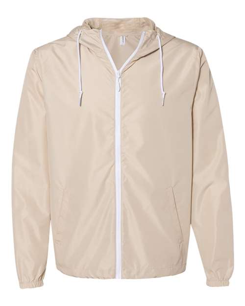 Men's Lightweight Waterproof Windbreaker Full-Zip Jacket
