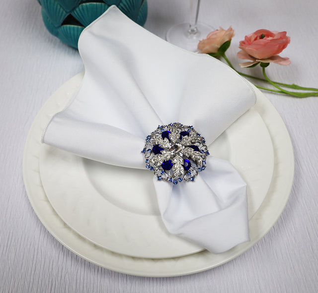 Polyester Dinner Napkins 17x17 White