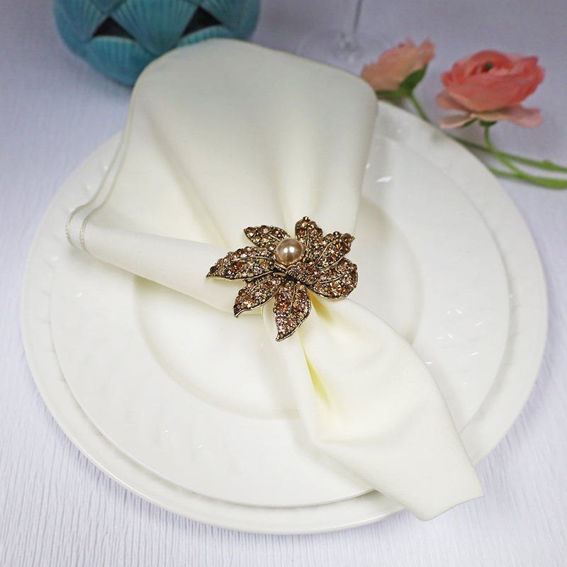 Polyester Dinner Napkin 17x17 Ivory