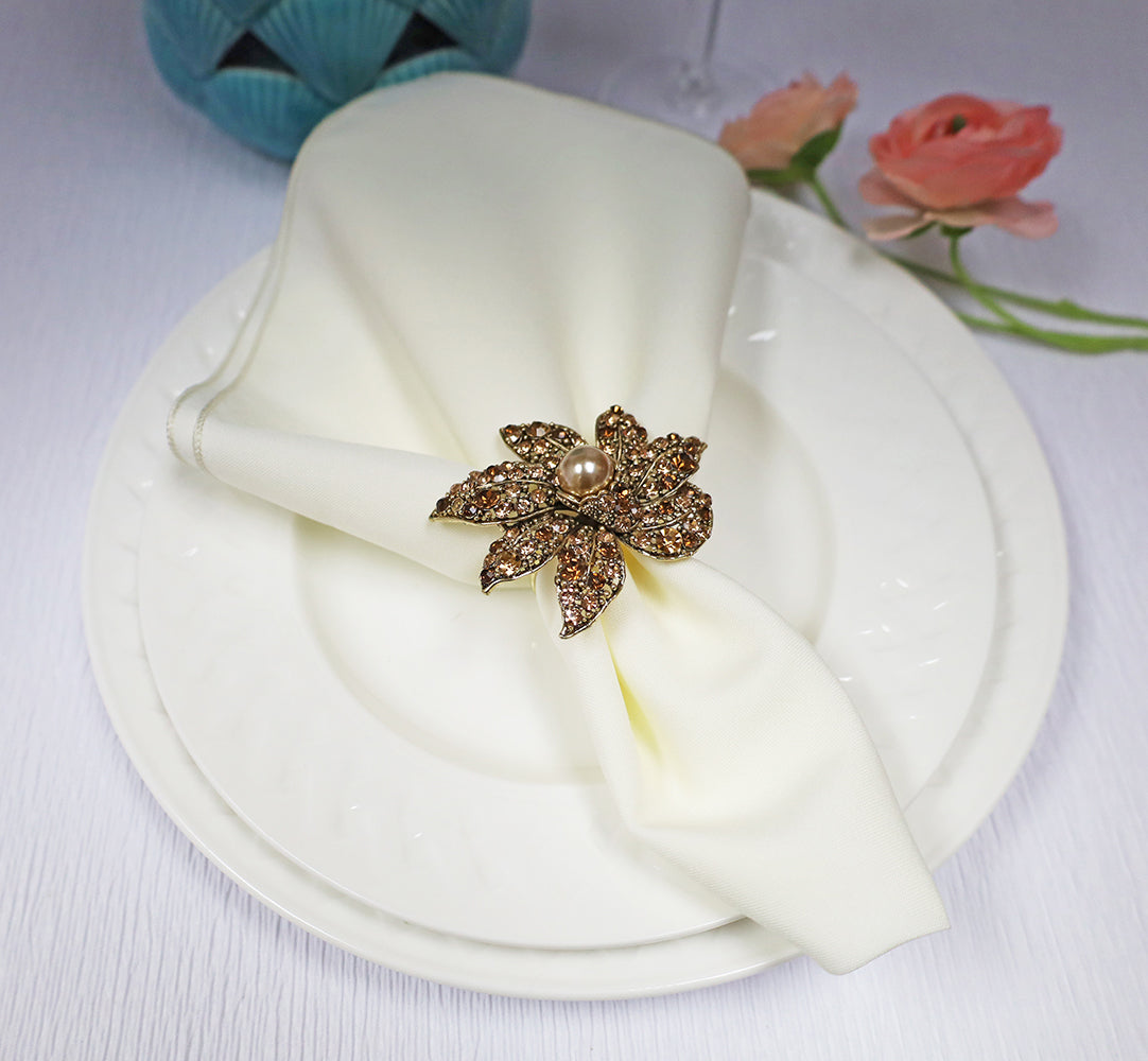 Polyester Dinner Napkin 17x17 Ivory
