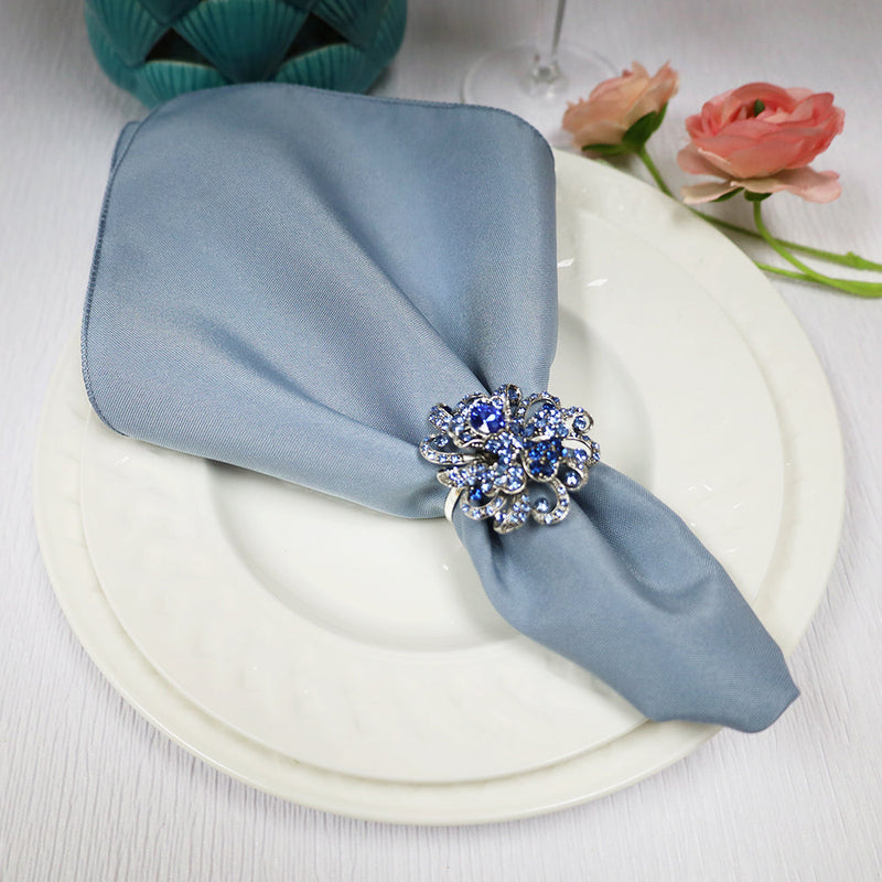 Cloth Dinner Napkin 17x17 Premium Polyester Dusty Blue