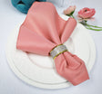 Polyester Dinner Napkin 17x17 Rose Pink