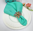 Polyester Dinner Napkins 17x17 Tiff Blue/Aqua Blue