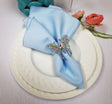 Polyester Dinner Napkins 17x17 Baby Blue
