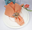 Polyester Dinner Napkins 17x17 Apricot/Peach
