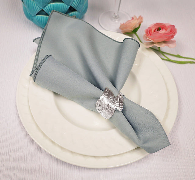 Polyester Dinner Napkin 17x17 Silver