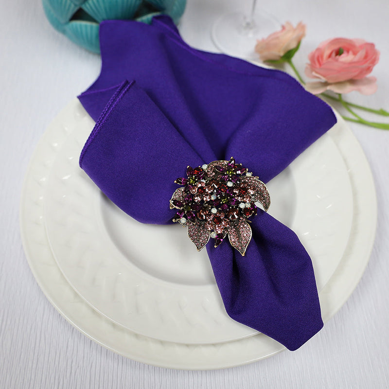 Cloth Dinner Napkin Premium Polyester 17x17 Regency Purple