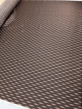 Polyester Sateen Printed Brown Beige