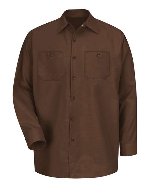 Red Kap Men's Tall Industrial Long Sleeve Work Shirt