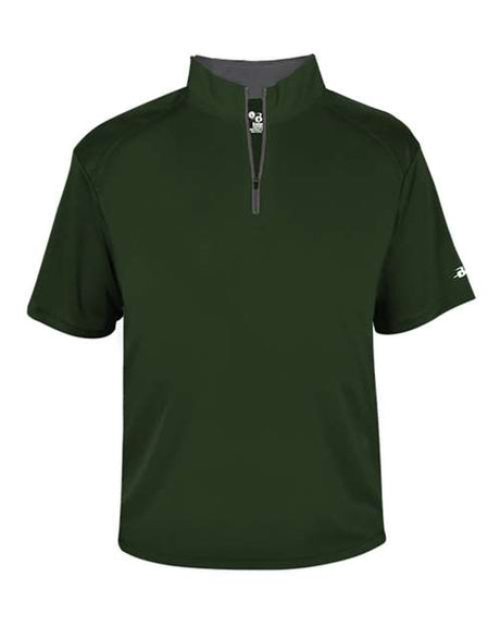 Badger Men's B-Core Short Sleeve Quarter-Zip