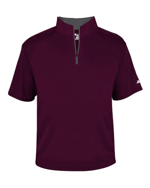 Badger Men's B-Core Short Sleeve Quarter-Zip
