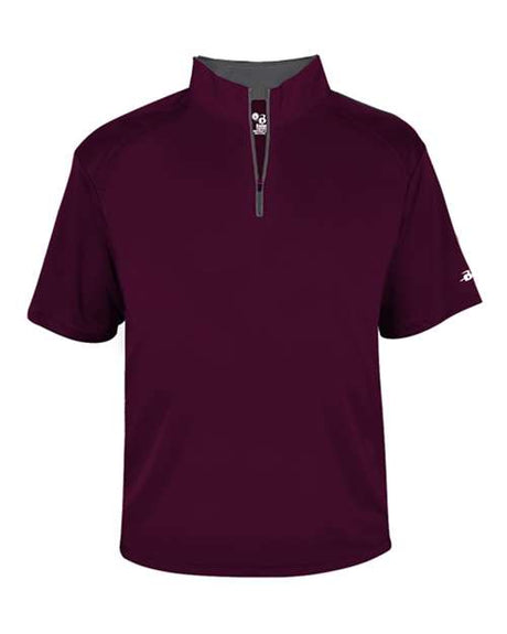 Badger Men's B-Core Short Sleeve Quarter-Zip