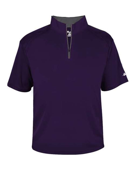 Badger Men's B-Core Short Sleeve Quarter-Zip