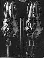 Long Eared Bunny Lolly Chocolate Mold - LPE043