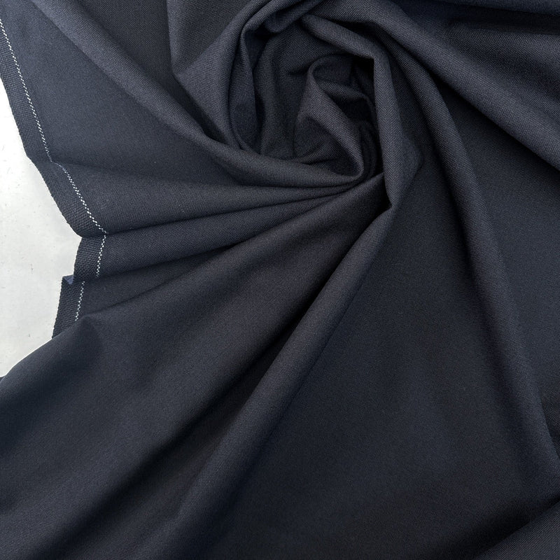 Blue Wool Polyamide Plain