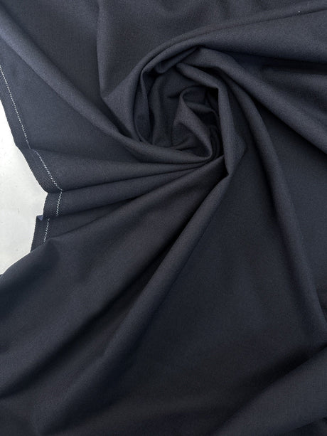 Blue Wool Polyamide Plain