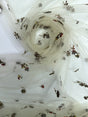 Floral Multicolour Polyamide Cotton Lurex Mesh