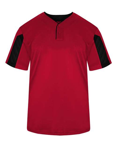Alleson Athletic Men's Striker Placket Performance Shirt