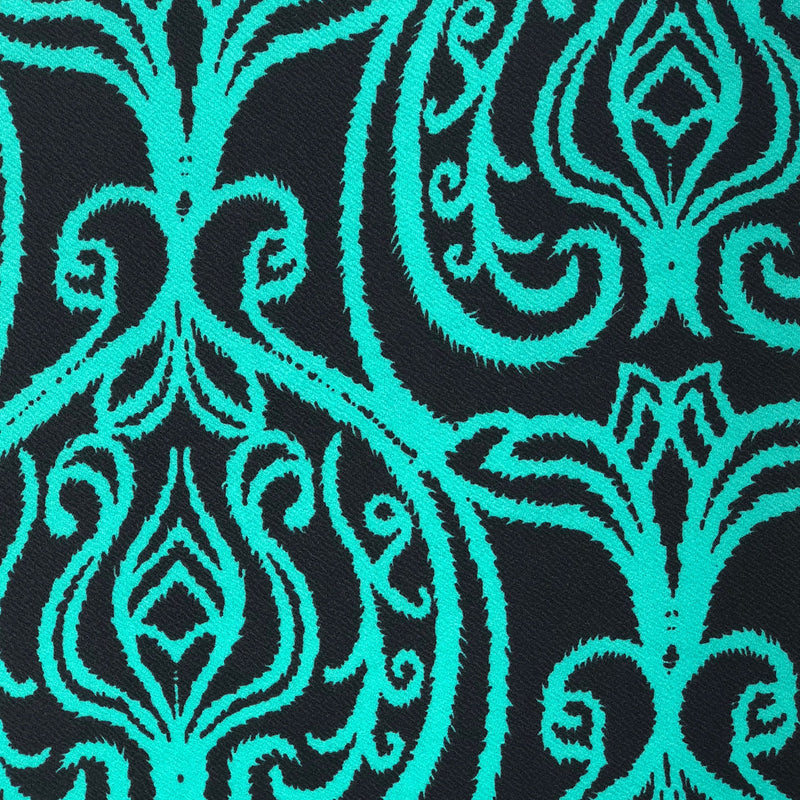 1 Yard Liverpool Knit Geometric Print Fabric for Dresses and Accessories 60 Inches Wide