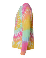 Multi-Color Spiral Tie-Dyed Long Sleeve T-Shirt