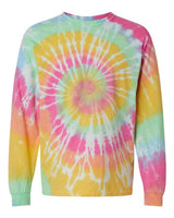 Multi-Color Spiral Tie-Dyed Long Sleeve T-Shirt