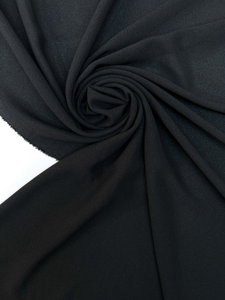 Black Polyamide Crepe Fabric