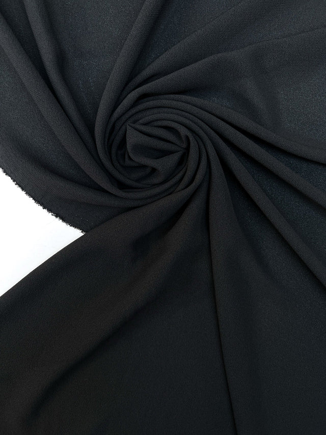 Black Polyamide Crepe Fabric