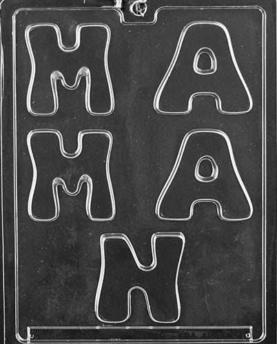 MAMAN - "Mother" in French Chocolate Mold - LPI020