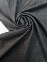 Wool Suit Fabric Melange Gray Black