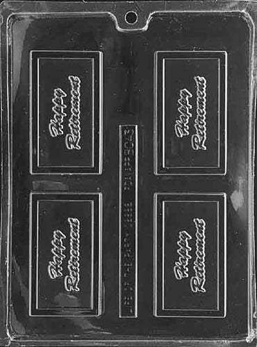 Happy Retirement Card Chocolate Mold - LPBC043