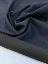 Italian Wool Fused Fabric Blue Black