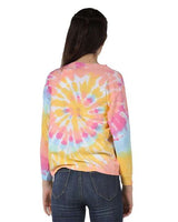 Youth Multi-Color Spiral Tie-Dyed Long Sleeve