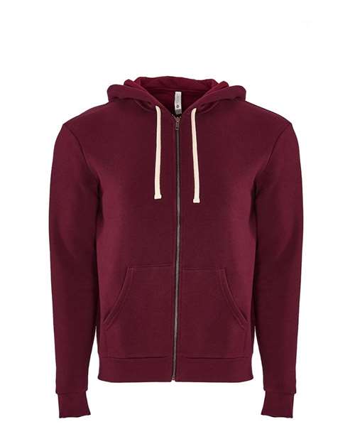 Next Level Unisex Santa Barbara Full-Zip Hoodie Sweatshirt