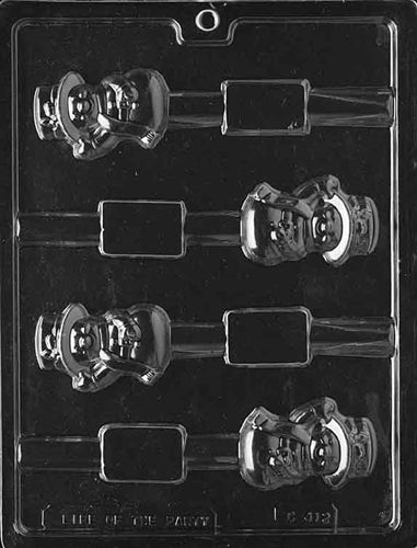 Snowman Pretzel Pop Chocolate Mold