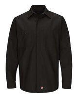 Red Kap Men's Long Sleeve Automotive Crew Shirt