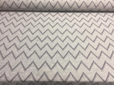 Pyramid Charcoal Cotton Polyester Fabric - Charcoal Pyramid Jacquard, 54" Width (1 Yard)