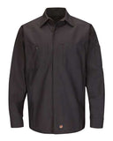 Red Kap Men's Long Sleeve Automotive Crew Shirt
