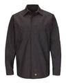 Red Kap Men's Long Sleeve Automotive Crew Shirt