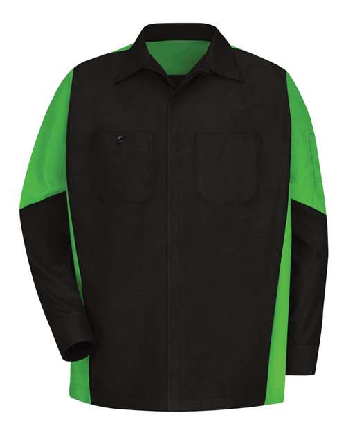 Red Kap Men's Long Sleeve Automotive Crew Shirt