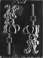 Medium Happy Bunny Lolly Chocolate Mold