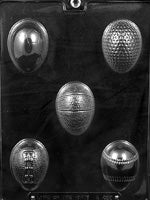 Sports Themed Eggs Chocolate Mold - LPE468