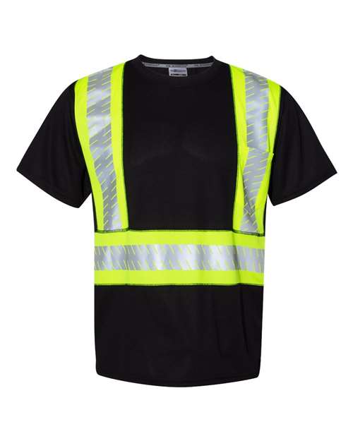 Kishigo EV Series Enhanced Visibility Contrast Pocket T-Shirt