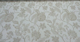 Interpretation Floral Reversible 100 Percent Italian Cotton Fabric - Alabaster Floral, 54" Width (1 Yard)