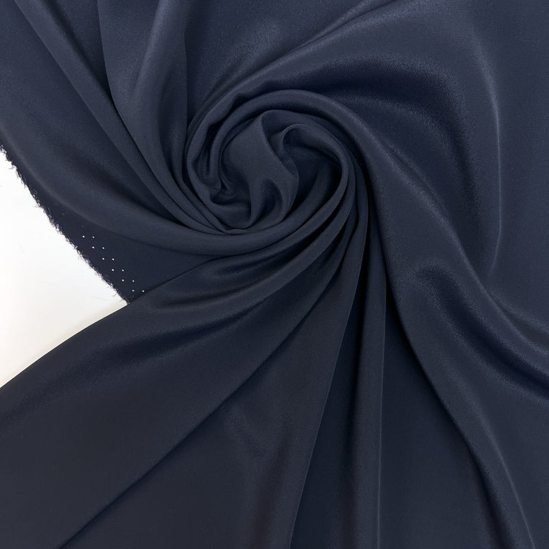 Silk Crepe Fabric Blue Shade