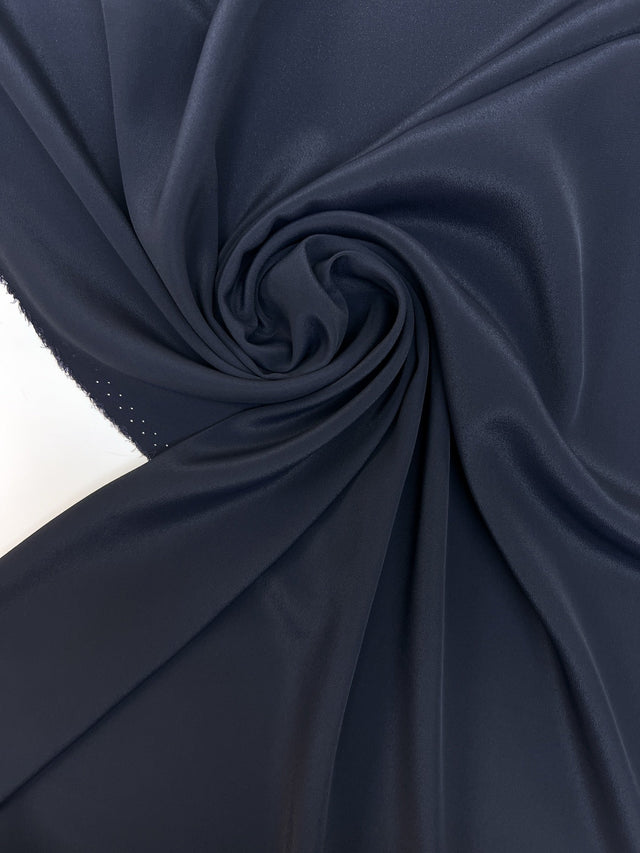 Silk Crepe Fabric Blue Shade