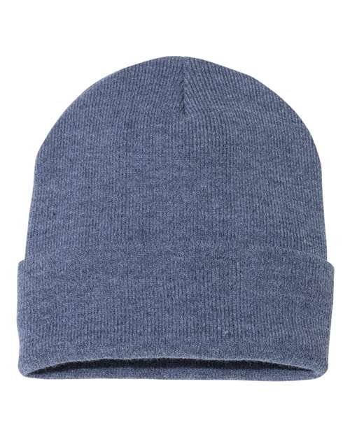 12" Solid Cuffed Beanie