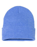 Sportsman 12" Solid Cuffed Beanie