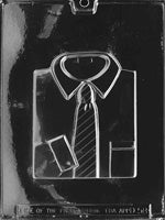 Shirt with Neck Tie Chocolate Mold - LPD058