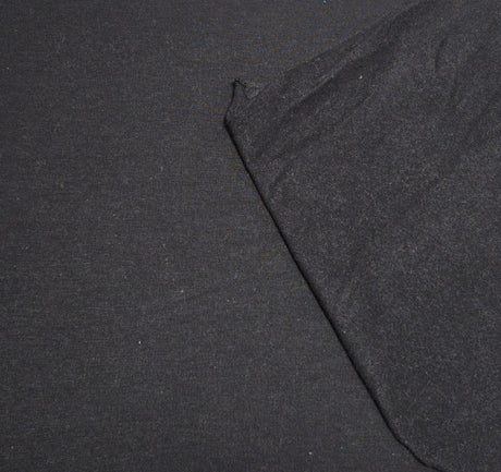 Tencel Blend Spandex Fleece Knit Black